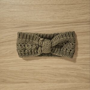 Warm Knit Ash Gray Headband